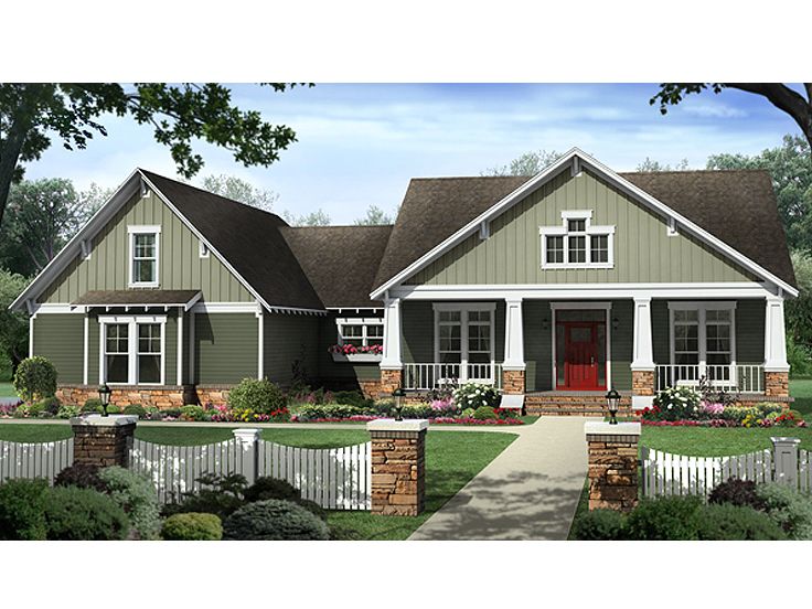 Country Craftsman Home, 001H-0173