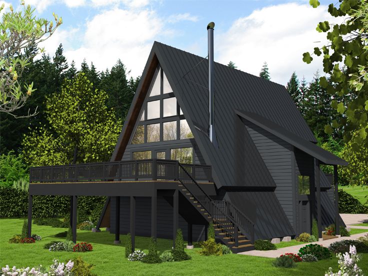 A-Frame House Plan, 012H-0319