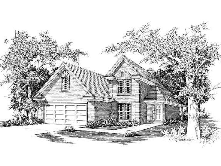 Two-Story Home Design, 061H-0043