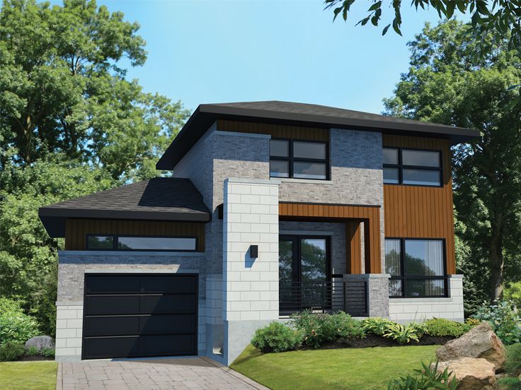 Small Modern House Plan, 072H-0173