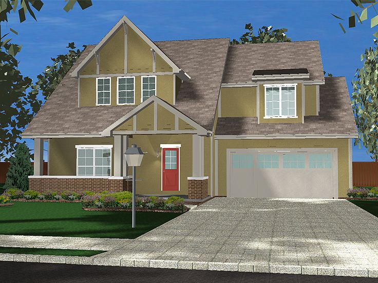 Two-Story House Plan, 050H-0094