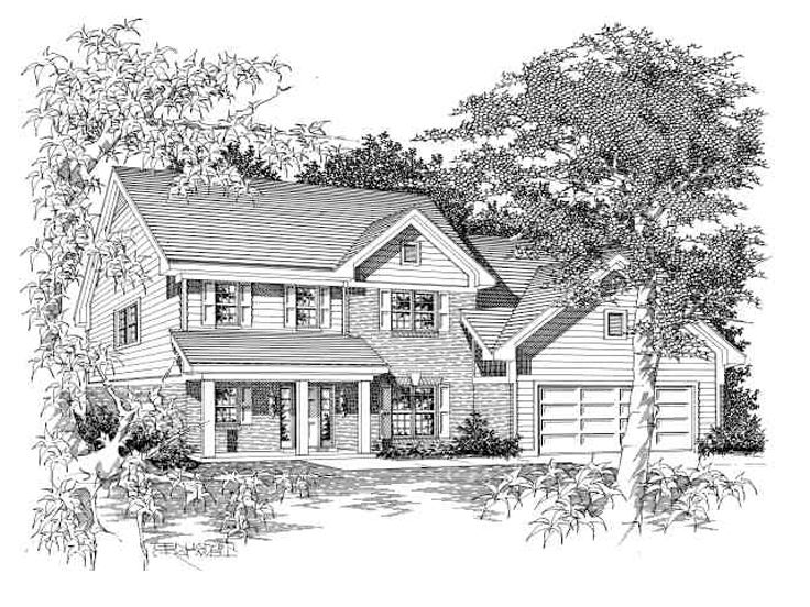 Traditional House Plan, 061H-0090