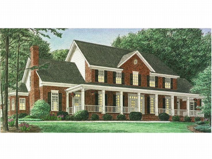 Country Home Design, 011H-0027