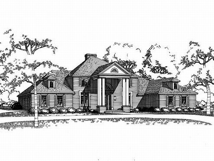 Colonial Home Plan, 036H-0038