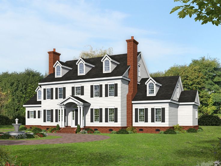 Colonial House Plan, 062H-0276