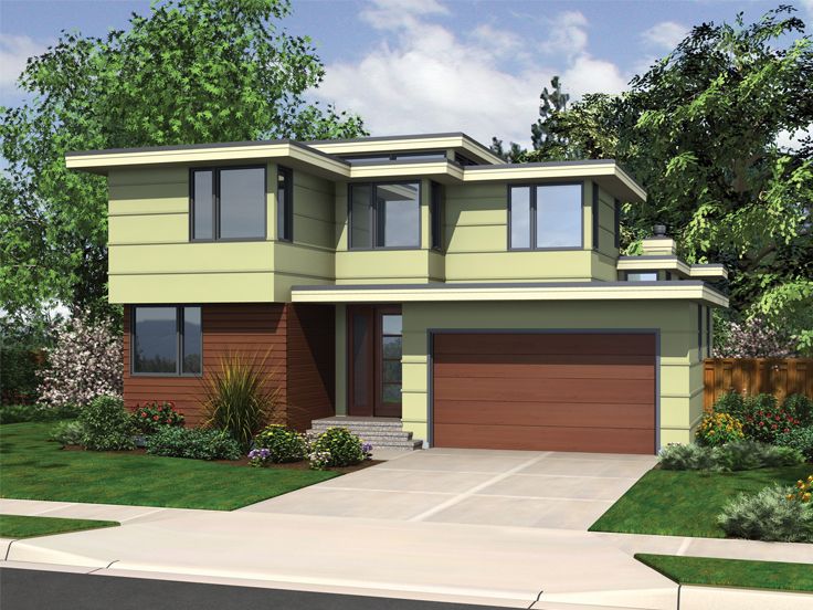 Modern Two-Story House Plan, 034H-0421