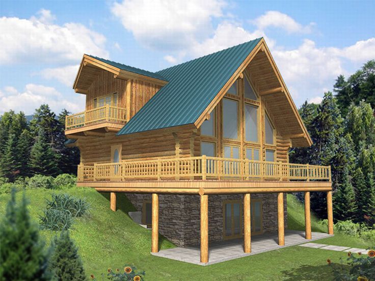 Mountain Log Home, 012L-0032