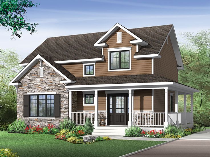 Small Country House Plan, 027H-0446