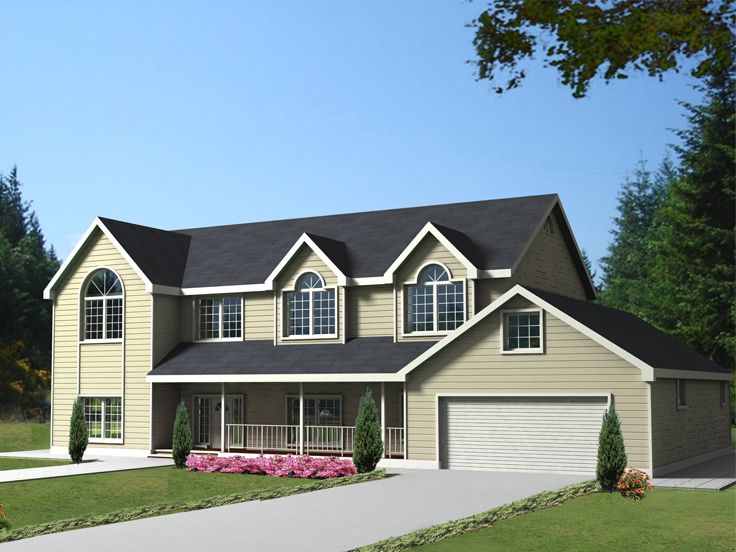 Country Traditional Home Plan, 012H-0098