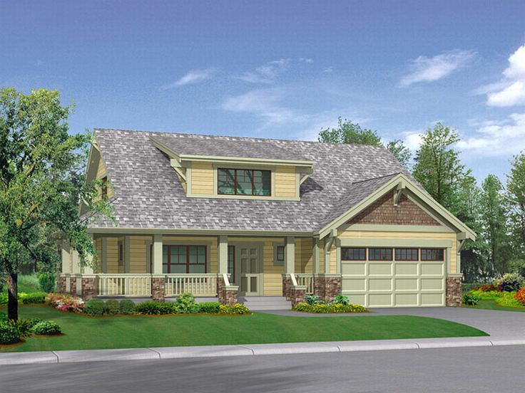 Country Craftsman Home, 035H-0004