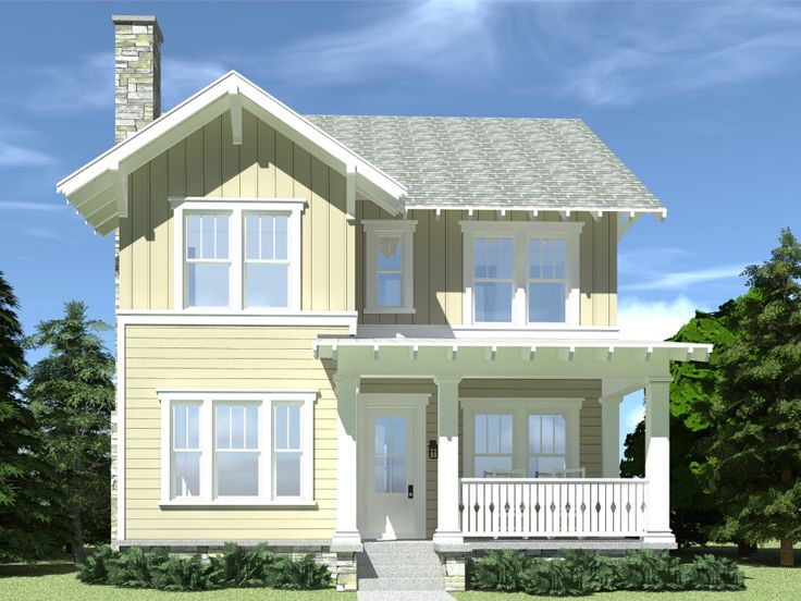 Craftsman House Plan, 052H-0130