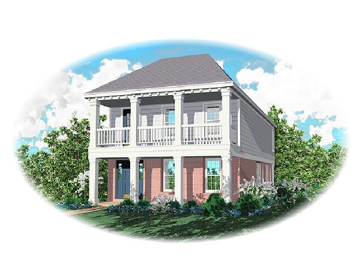 Colonial House Plan, 006H-0001